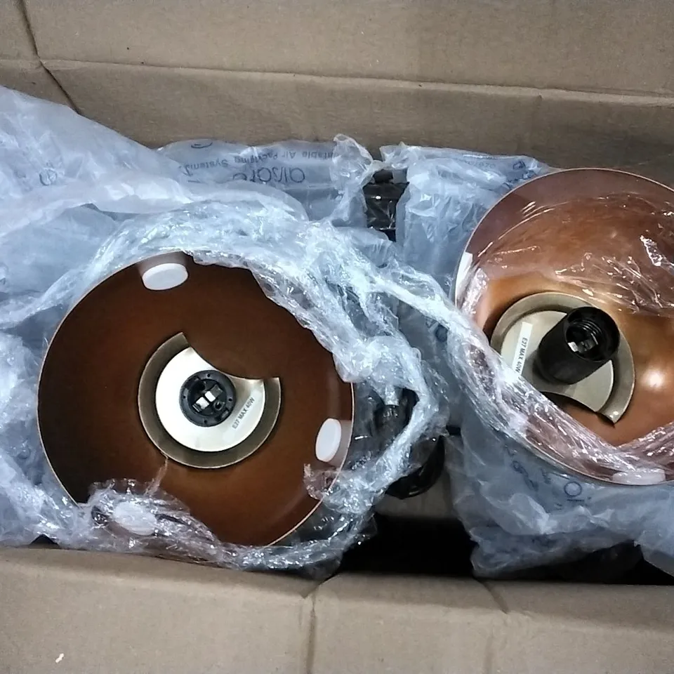 BOXED WITTE 3-LIGHT KITCHEN ISLAND GLOBE PENDANT SHADE