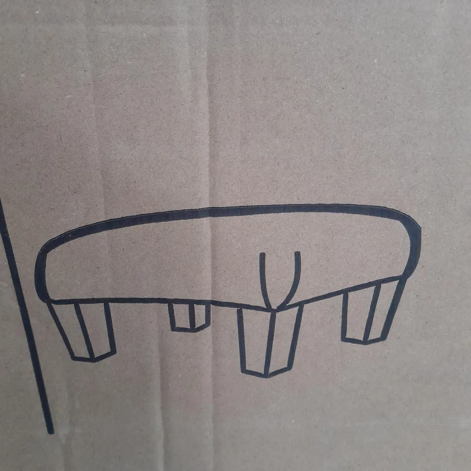 BOXED LIVING AND HOME FOOT STOOL IN GREY