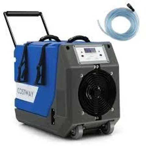 BOXED COSTWAY 85L/DAY COMMERCIAL DEHUMIDIFIER WITH PUMP AND 24H TIMER - BLUE