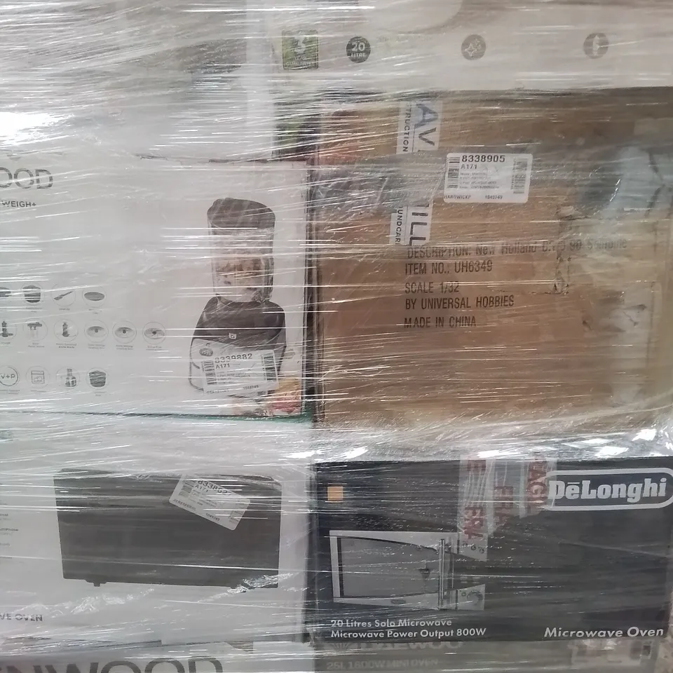 PALLET OF APPROXIMATELY 16 UNPROCESSED RAW RETURN HOUSEHOLD AND ELECTRICAL GOODS TO INCLUDE;