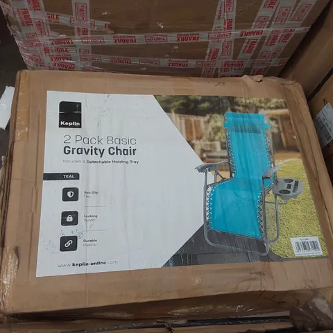 BOXED KEPLIN 2 PACK OF GRAVITY CHAIRS