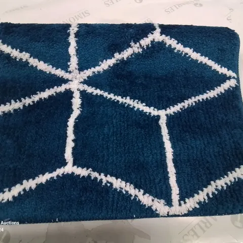 BRAND NEW PACO HOME 540 KAUNAS 50X80CM BLUE BATH MAT