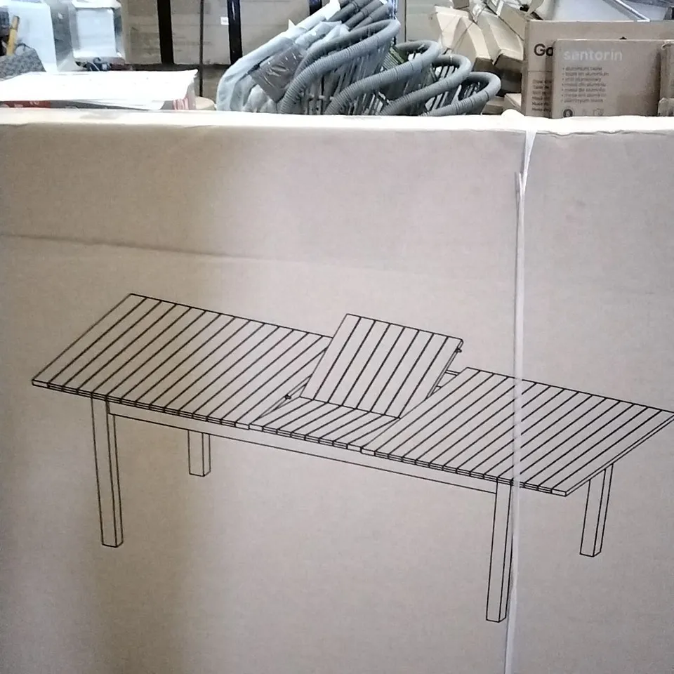BOXED DENIA WOODEN EXTENDABLE DINING TABLE 