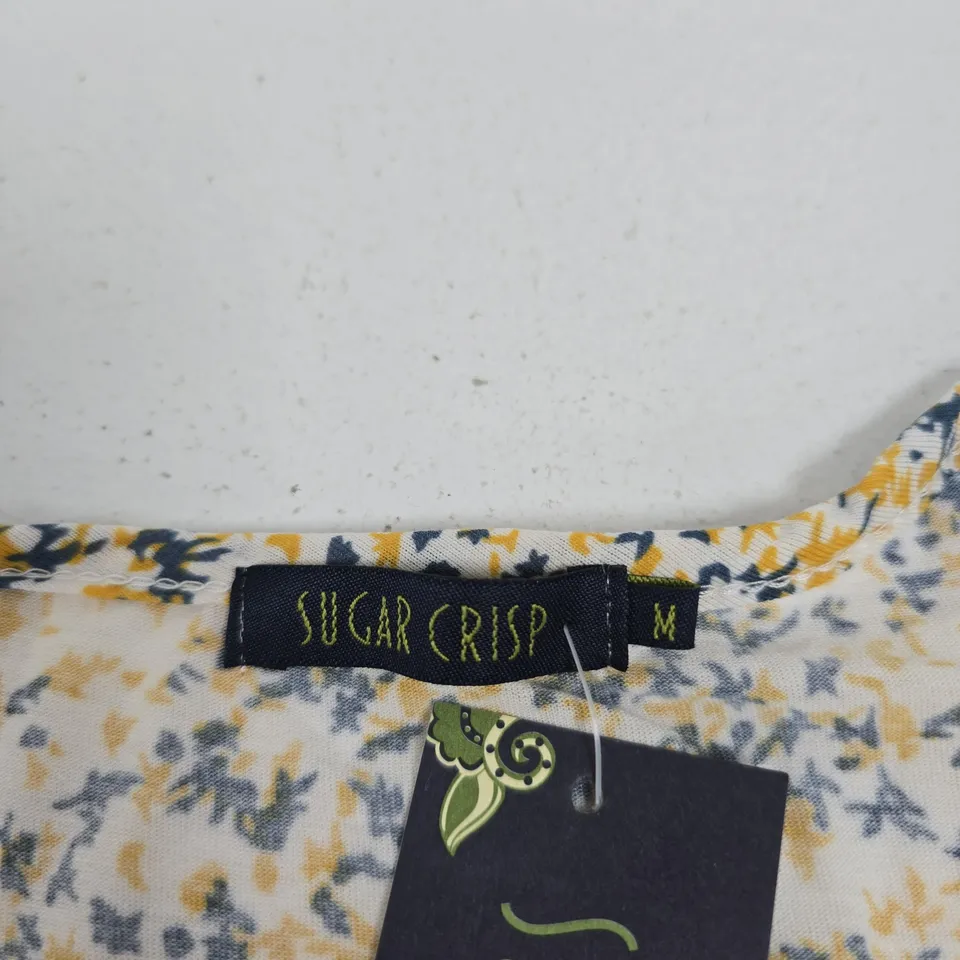 SUGAR CRISP FLORAL PRINT WOMEN'S TOP/DRESS – UK M