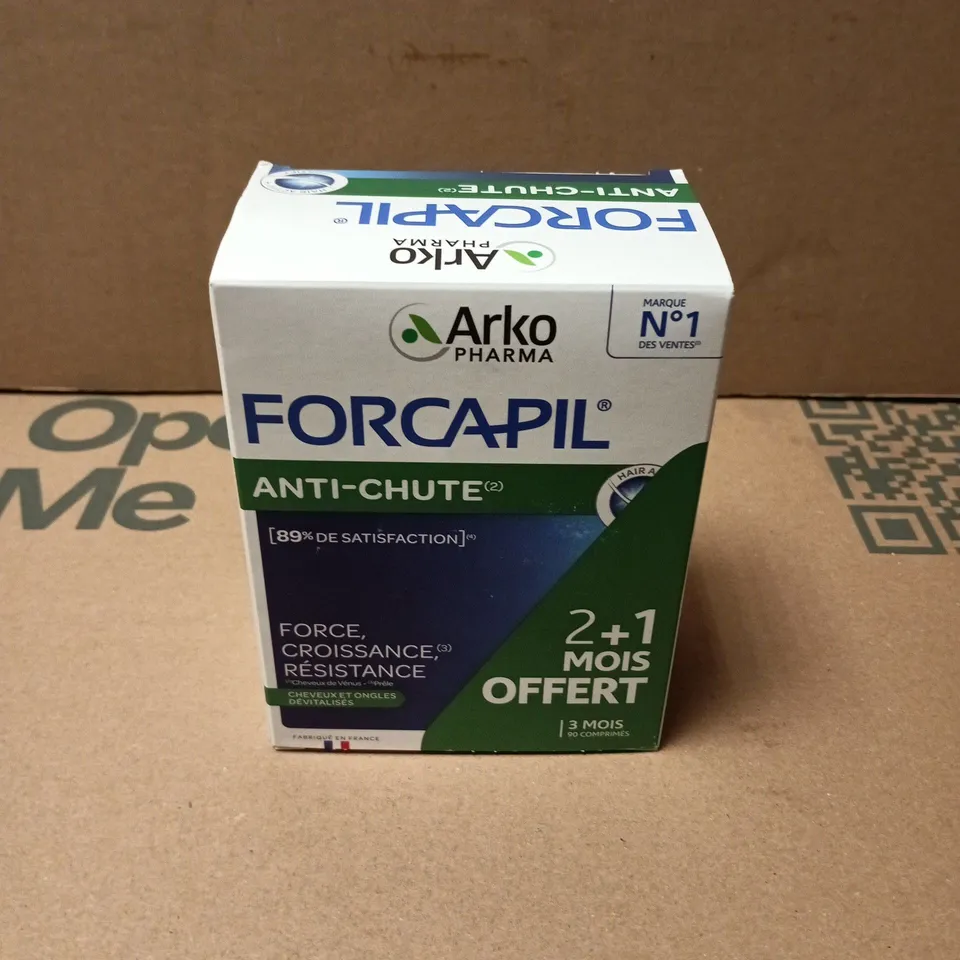 BOXED ARKOPHARMA FORCAPIL ANTI-HAIR LOSS 3 X 30 TABLETS