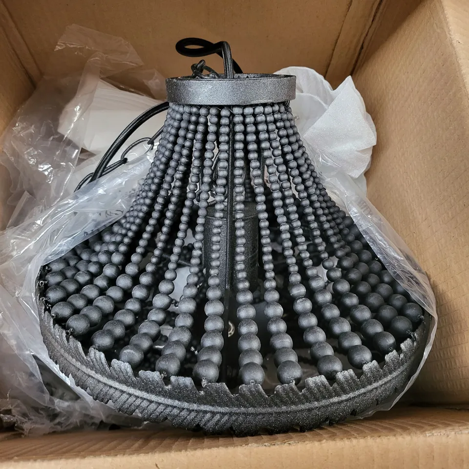 DAR BLACK BEADED CHANDELIER 