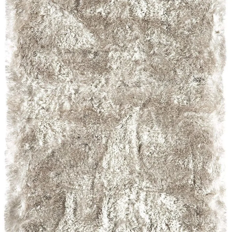 ASIATIC PLUSH SHAGGY RUG IN SAND - (160x230cm) - COLLECTION ONLY