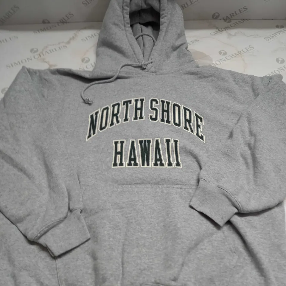 NORTH SHORE HAWAII GREY HOODIE SIZE UNSPECIFIED