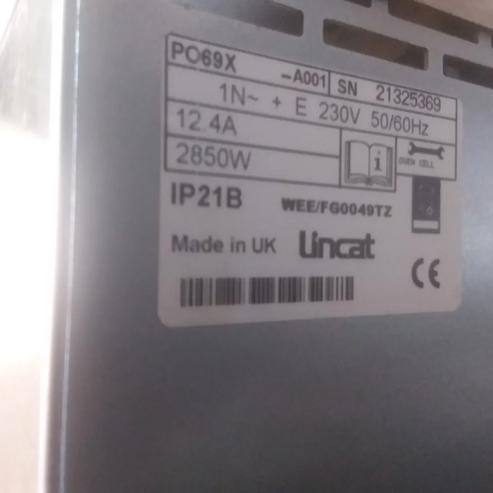 LINCAT PIZZA OVEN PO69X