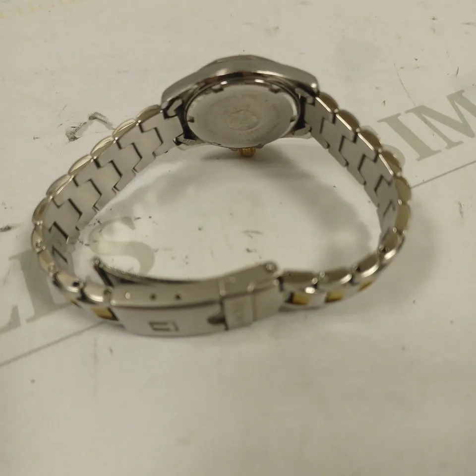 TISSOT SILVER/GOLD EFFECT LINK STRAPPED LADIES WATCH 