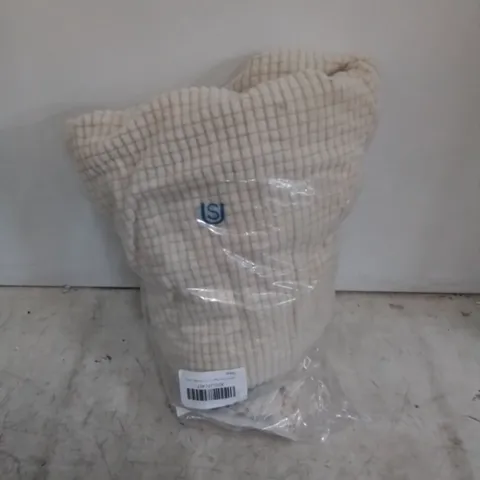 BAGGED BOX CUSHION SOFA SLIPCOVER FOR A 3-SEATER SOFA - IVORY 