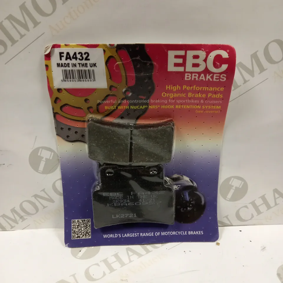 EBC FA432 HIGH PERFORMANCE MOTORCYCLE BRAKE PADS 