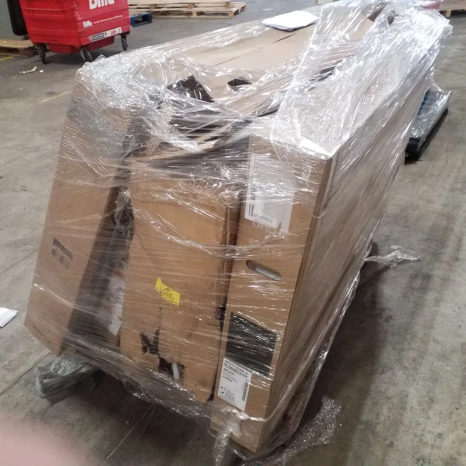 PALLET OF FIVE ASSORTED WAREHOUSE DAMAGED TV'S TO INCLUDE;