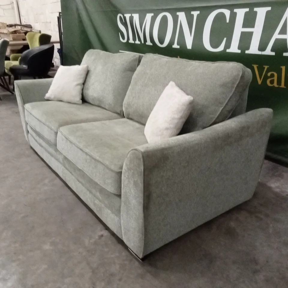 TRINITY FABRIC 3 SEATER SOFA - OLIVE RRP £1099