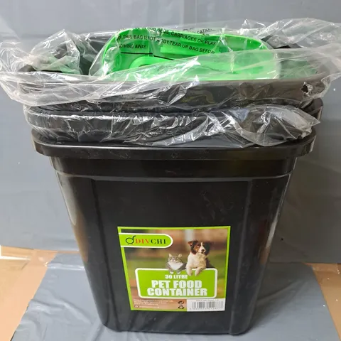 DIVCHI 30L PET FOOD CONTAINER IN BLACK