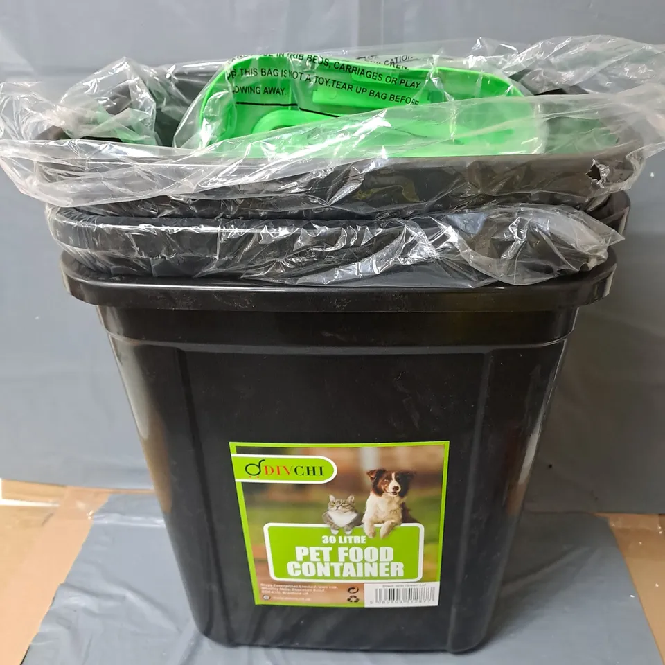 DIVCHI 30L PET FOOD CONTAINER IN BLACK