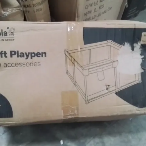 BOXED KIDOOLA SOFT PLAYPEN WITH ACCESSORIES 