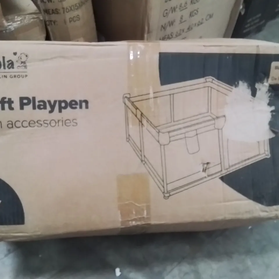 BOXED KIDOOLA SOFT PLAYPEN WITH ACCESSORIES 