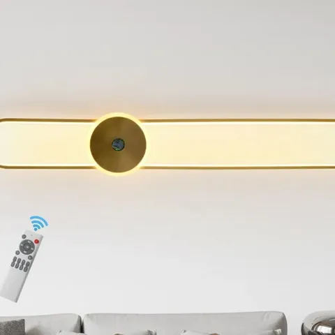 BOXED MUSCATO 1-LIGHT LED DIMMABLE GOLD FLUSH MOUNTED SCONCE