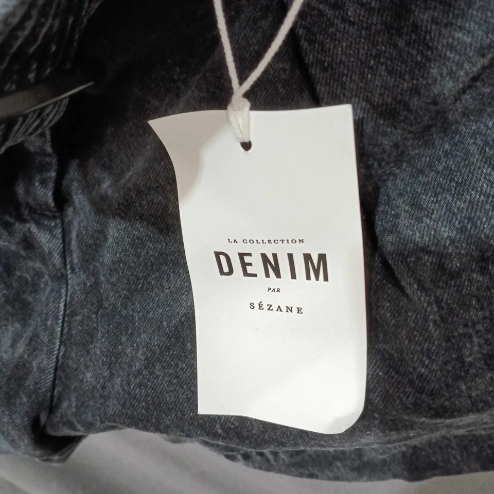 SEZANE DENIM SHORTS – DARK WASH, UK 12 (EU 40) WOMEN