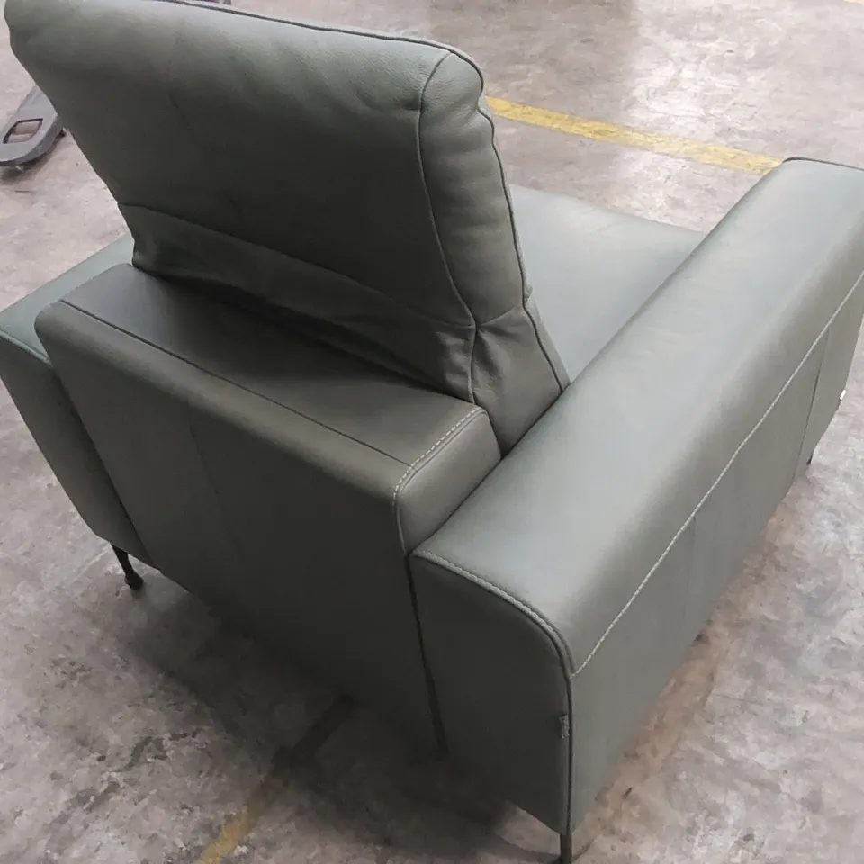 QUALITY DESIGNER ITALIAN MADE GARY LEATHER ARMCHAIR 