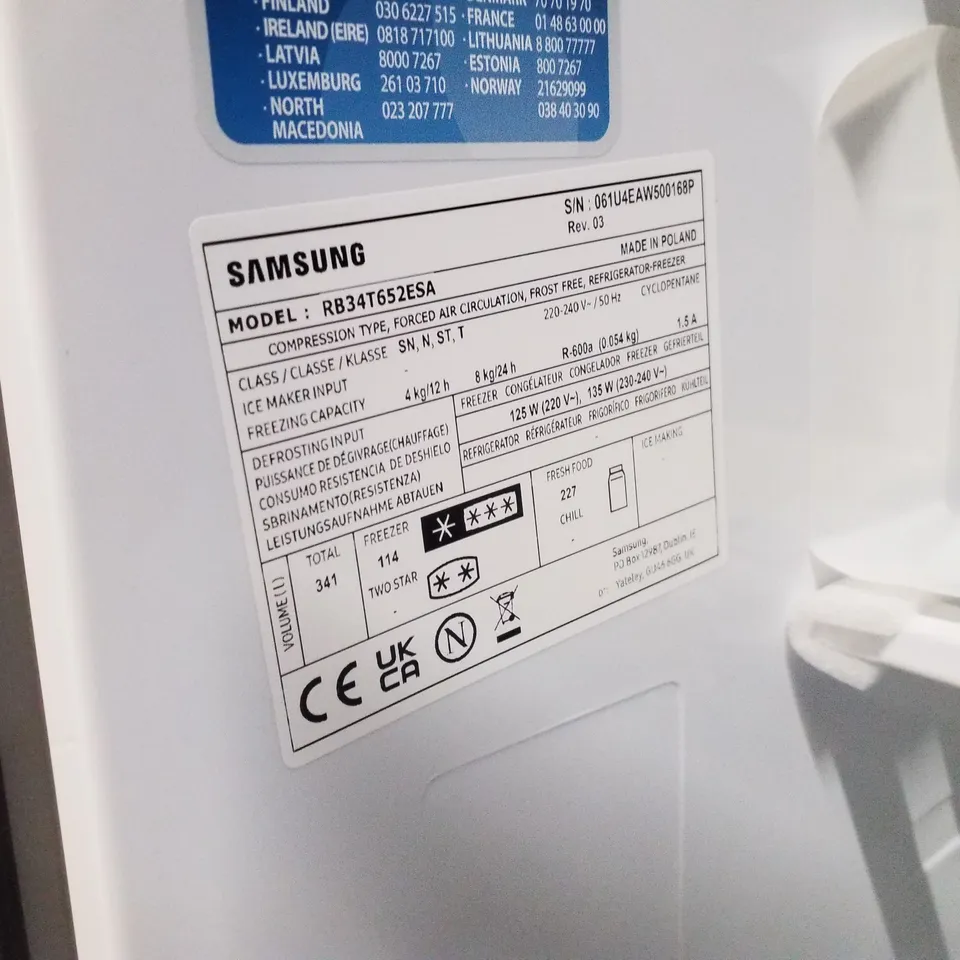 SAMSUNG RB34T652ESAEU FREESTANDING FRIDGE FREEZER