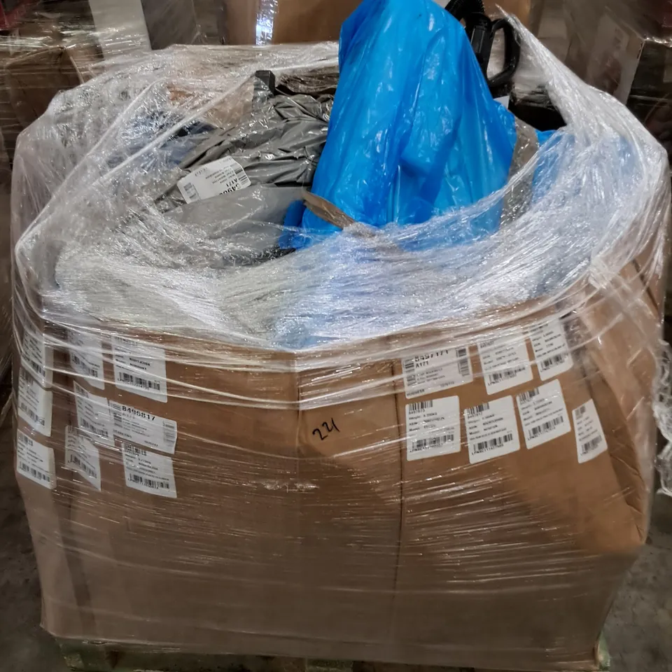 PALLET OF APPROXIMATELY 16 UNPROCESSED RAW RETURN HOUSEHOLD AND ELECTRICAL GOODS TO INCLUDE;