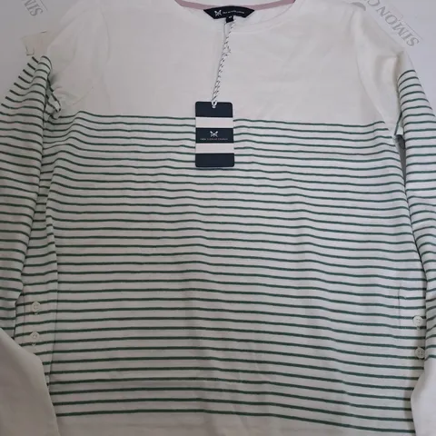 THE CREW CLOTHING COMPANY LONG SLEEVE T-SHIRT - SIZE 10