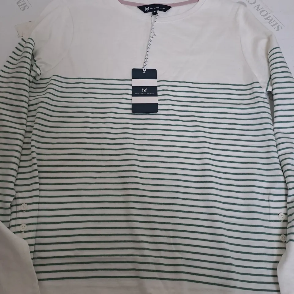 THE CREW CLOTHING COMPANY LONG SLEEVE T-SHIRT - SIZE 10 