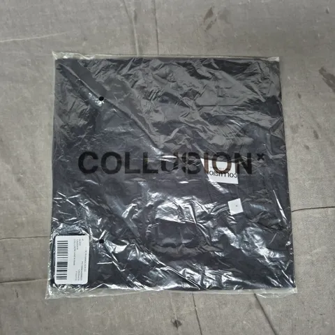COLLUSION T-SHIRT IN BLACK SIZE MEDIUM