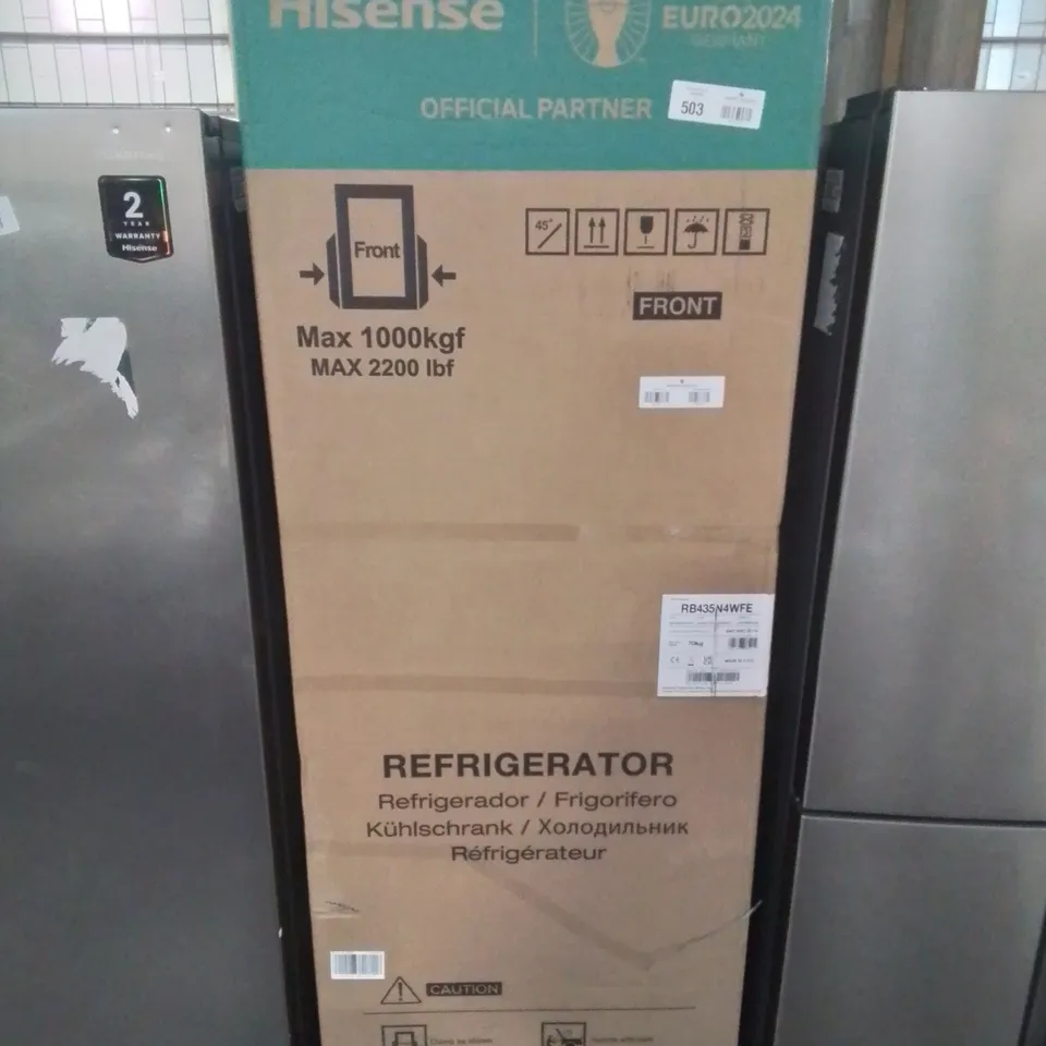 BOXED HISENSE RB435N4WFE TOTAL NO FROST FRIDGE FREEZER