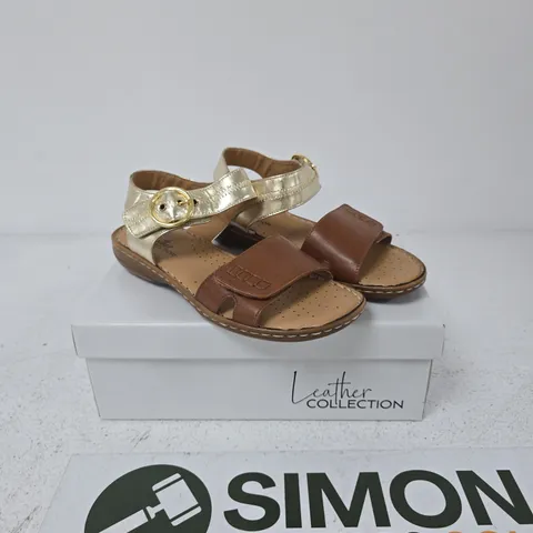 NATASHA LEATHER SANDALS β WOMENβS, UK SIZE 7, TAN