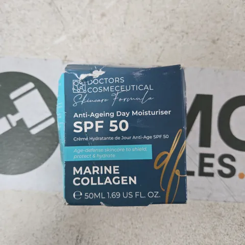 DOCTORS COSMECEUTICAL ANTI-AGEING DAY MOISTURISER SPF 50 WITH MARINE COLLAGEN – 50ML