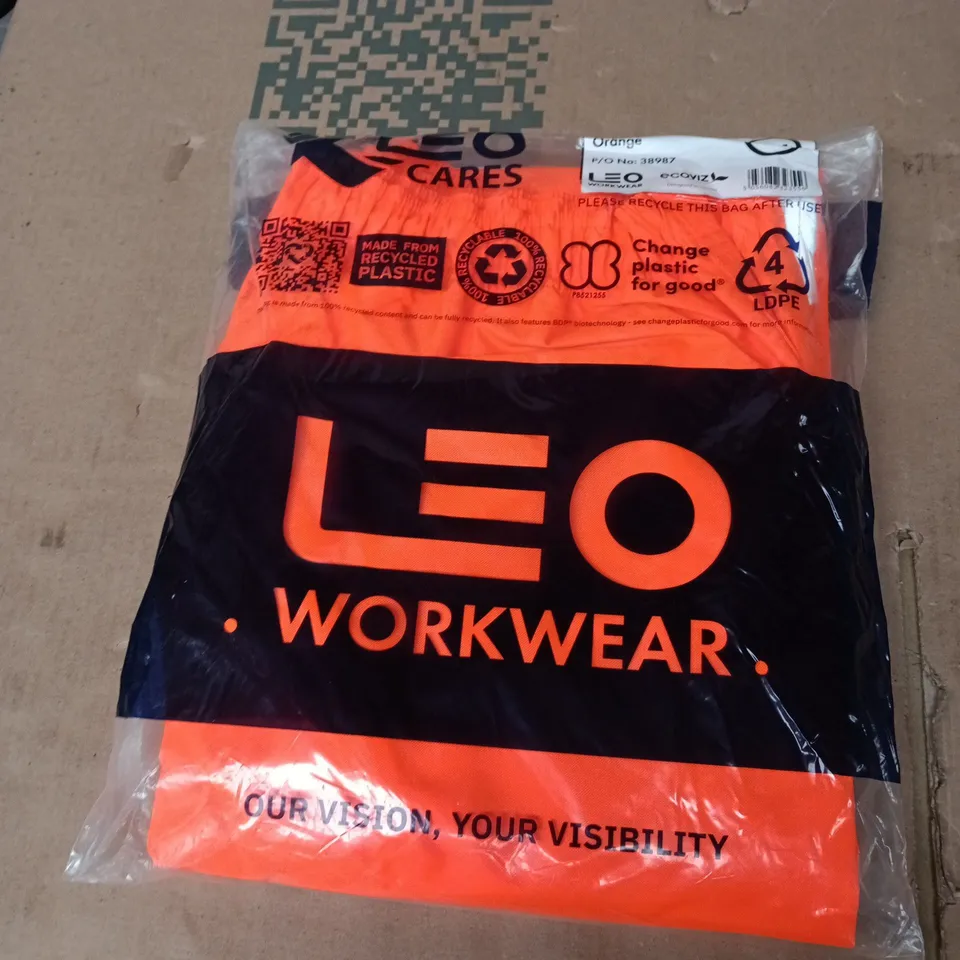 LEO WORKWEAR HI-VIS CARGO OVERTROUSER – ORANGE