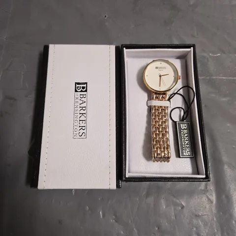 BOXED BARKERS OF KENSINGTON REGATTA ROSE WATCH