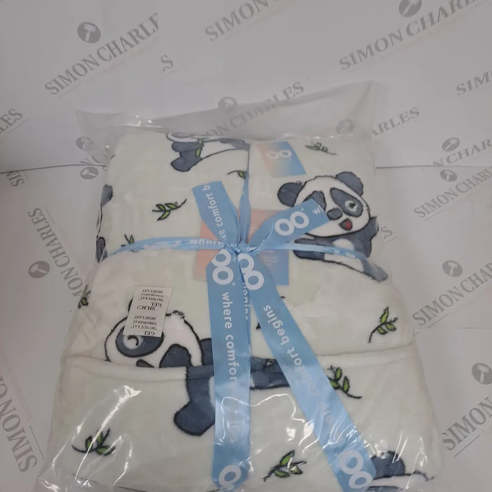 OODIE OVERSIZED WEARABLE BLANKET - SIZE NOT SPECIFIED - PANDA PATTERN