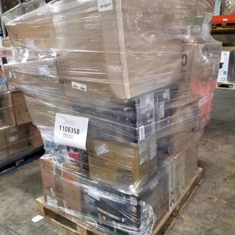 PALLET OF APPROXIMATELY 29 UNPROCESSED RAW RETURN HOUSEHOLD AND ELECTRICAL GOODS TO INCLUDE;