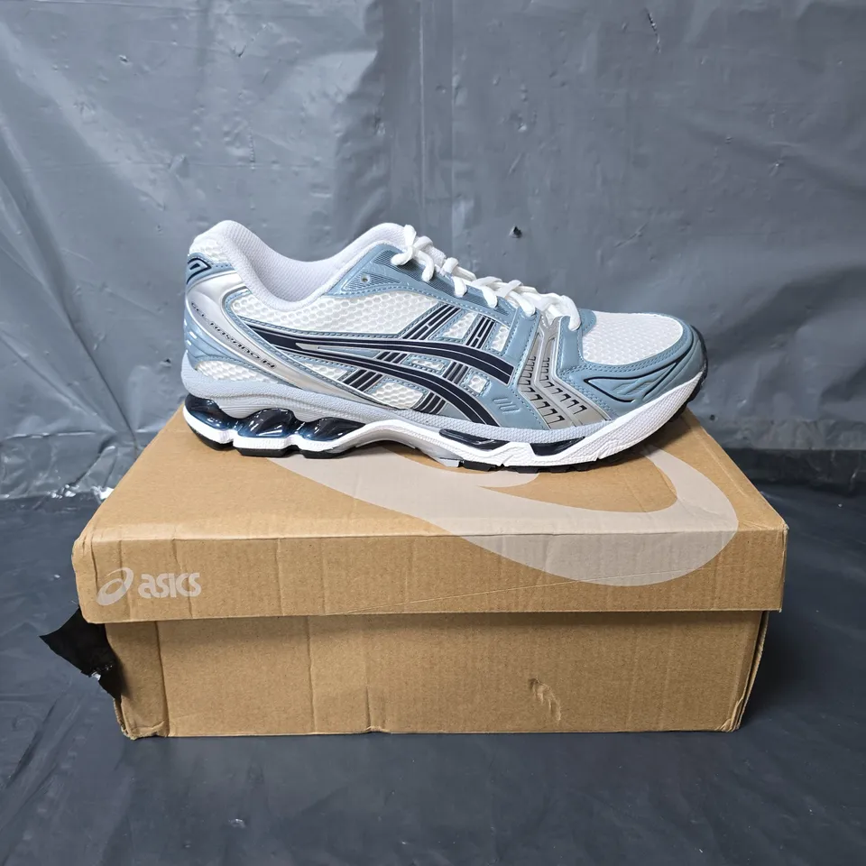ASICS TRAINERS - GREY AND WHITE - SIZE 8
