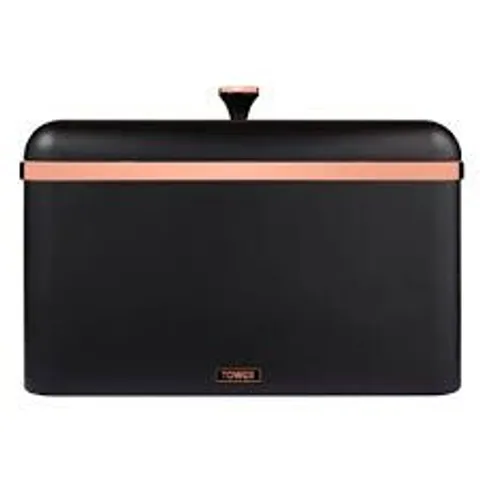 BOXED TOWER T826130 CAVALETTO BREAD BIN WITH REMOVABLE LID, LARGE CAPACITY AND DURABLE STEEL BODY
