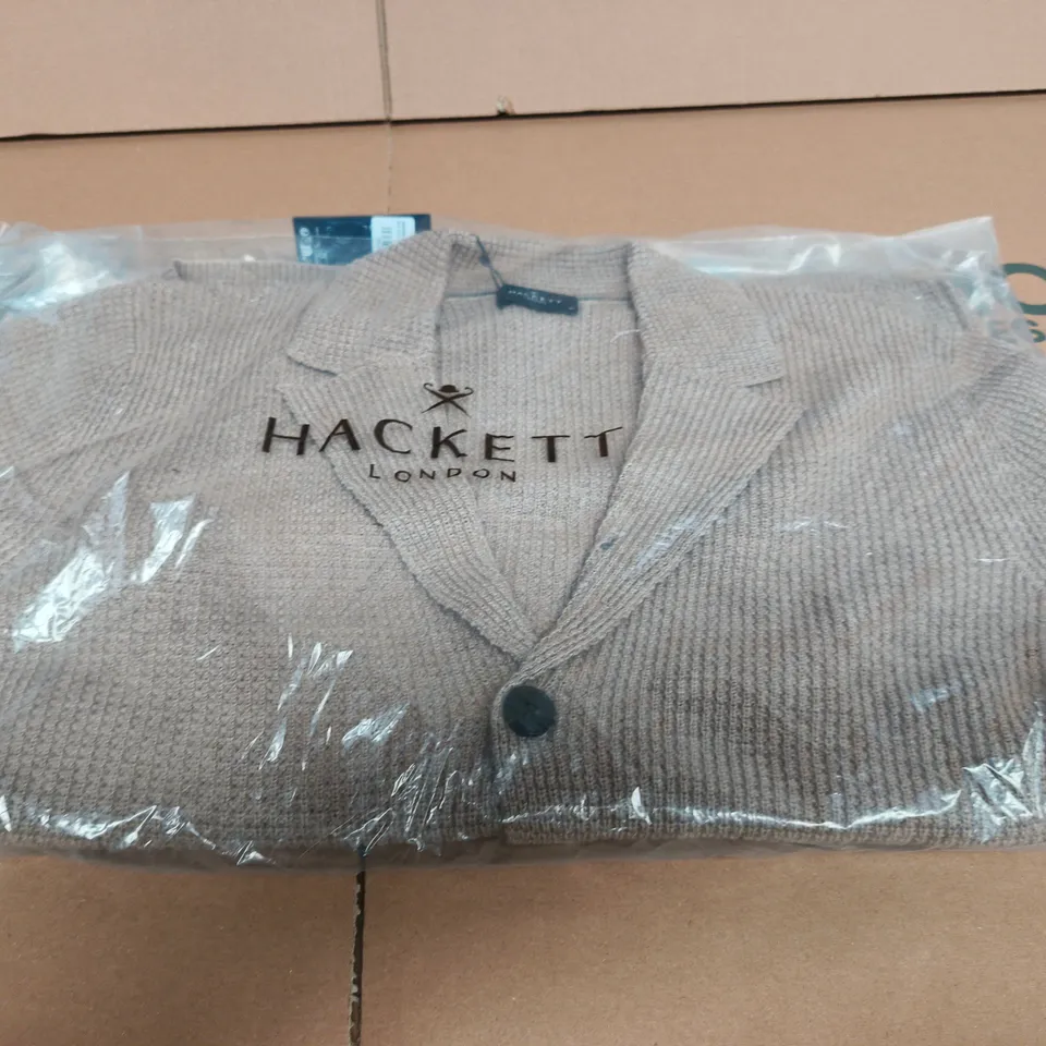 HACKETT LONDON SOFT KNIT BLAZER – BEIGE, SIZE M