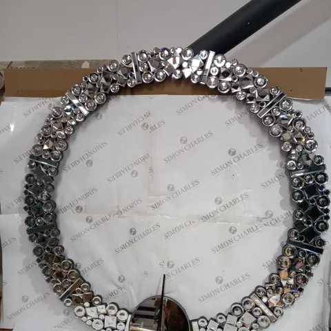 JM BY JULIEN MACDONALD CRYSTAL WALL CLOCK - COLLECTION ONLY