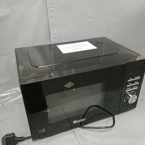 SWAN 20L 700W DIGITAL MICROWAVE IN BLACK - COLLECTION ONLY
