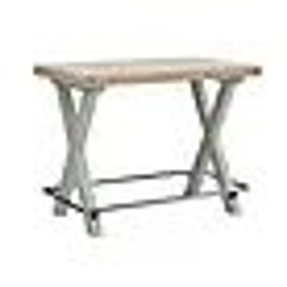 BOXED SALCOMBE 4 SEATER BAR TABLE, OAK - GREEN (1 BOX)