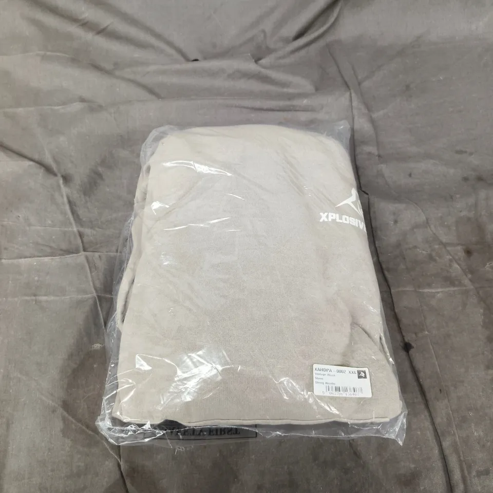 XPLOSIVE APE GYMWEAR -  VINTAGE WASH STONE STRING HOODIE XXL