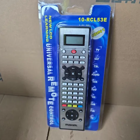 2 X MAXIM 10-RCL53E LCD LEARNING UNIVERSAL REMOTE CONTROL – BOXED