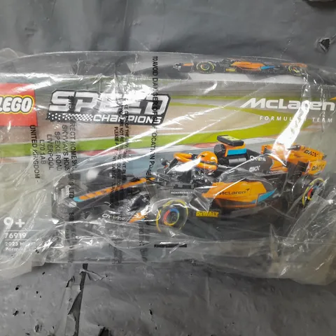 BOXED LEGO SPEED CHAMPION 2023 MCLAREN F1 RACE CAR - 76919