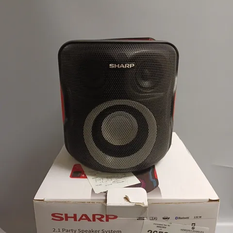 BOXED SHARP 2.1 PARTY SPEAKER SYSTEM