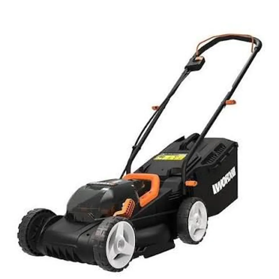 BOXED WORX 40V POWERSHARE 34cm CORDLESS LAWN MOWER 400M