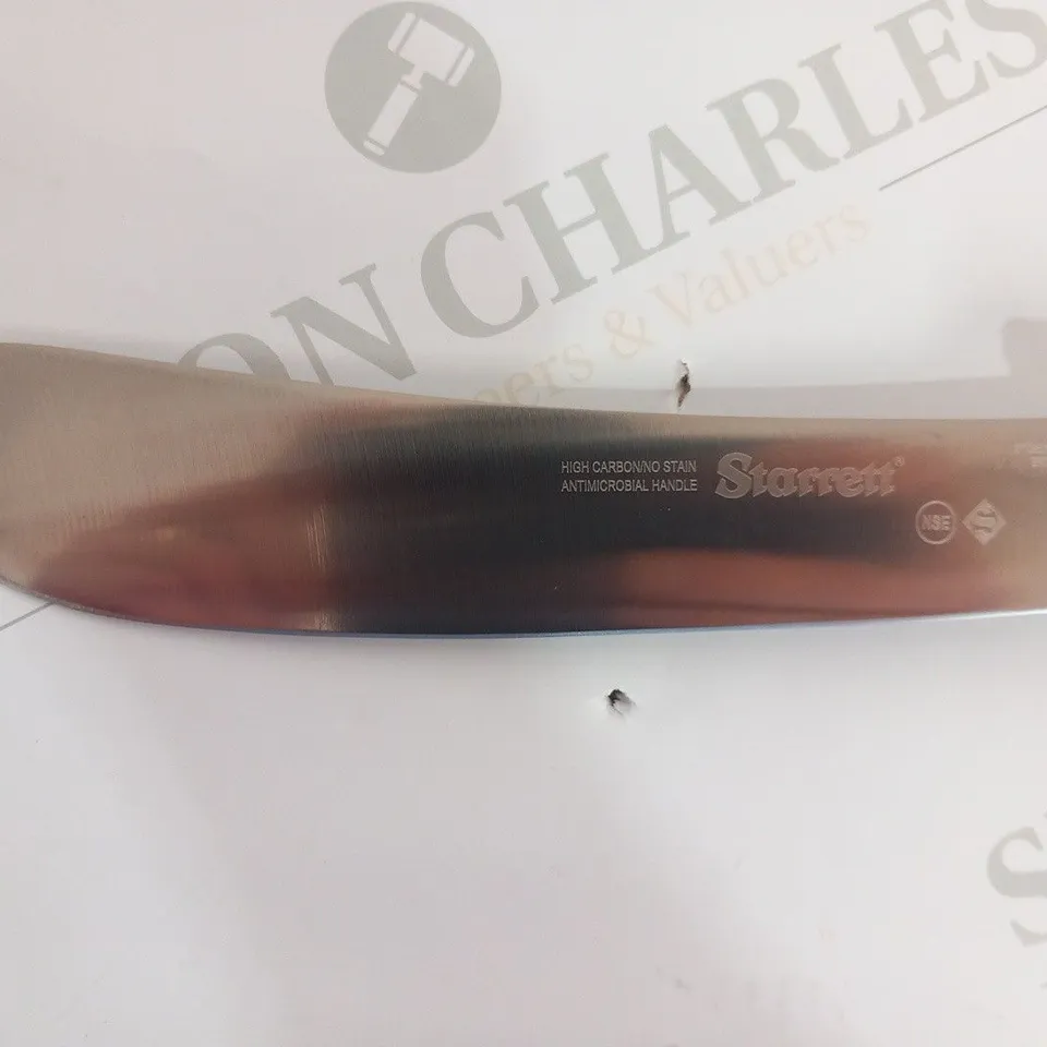 APPROXIMATELY 5  STARRETT BUTCHER KNIFE AERIAL TRIM WITH CURVED NARROW BLADE BKW-606-8
