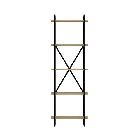 BOXED ELSTON BOOKCASE - BLACK/WHITE